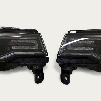 2014-2019 Jeep Grand Cherokee Factory LED HID BI-Xenon Headlamp Kit - Infotainment.com