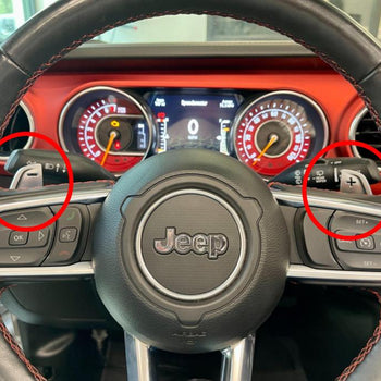 2018-2023 Jeep Wrangler JL & Gladiator JT Steering Wheel Paddle Shifter Upgrade