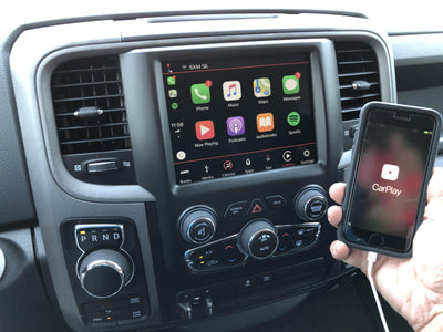 2013-2018 Ram 1500 2500 3500 8.4 4C NAV UAQ Retrofit Kit with Apple CarPlay & Android Auto - Infotainment.com