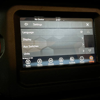 2018-2023 Jeep Wrangler JL & Gladiator JT Factory OEM Mopar Auxiliary Switch Bank Upgrade